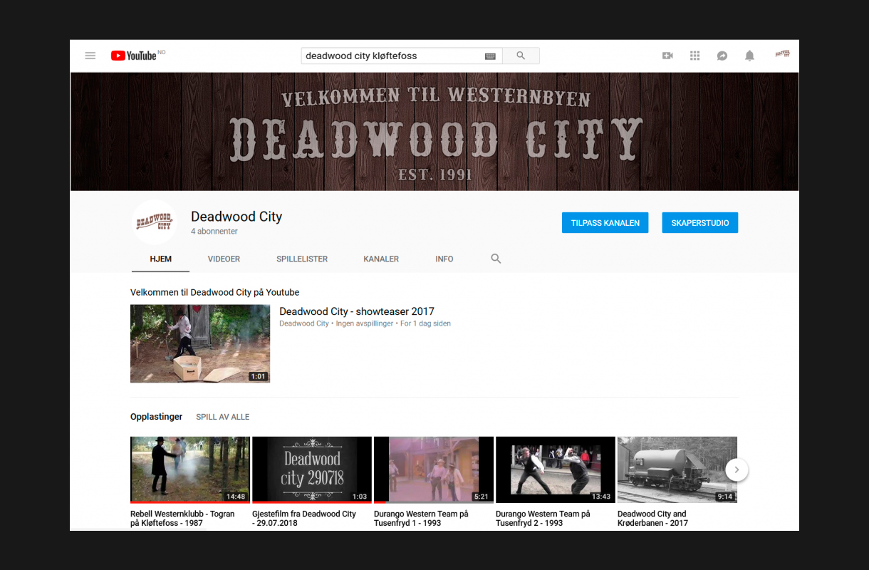 Deadwood City Youtube